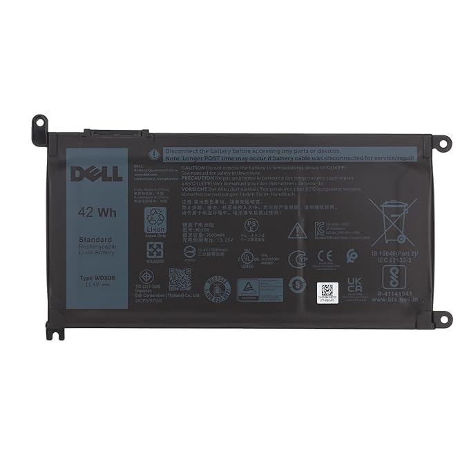 Dell Inspiron 15 (5568/5567) 13 (5368/5378) 7368 42Whr 3Cell Battery (FW8KR)