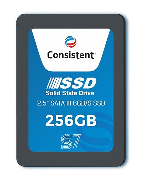Consistent SSD 256GB 2.5 Inch SATA